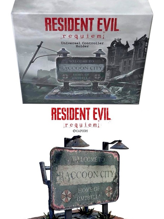 Capcom Other - Resident Evil Requiem Raccoon City Sign Controller Holder - Green